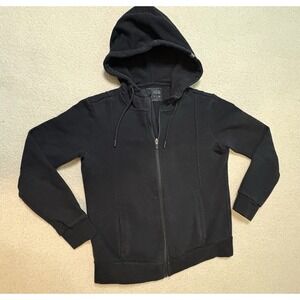 FIGS Sweatshirt Womens XS Black On-Shift Hoodie Fleece Zip Up Classic Fit